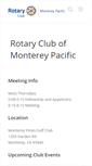 Mobile Screenshot of montereypacificrotary.org