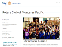 Tablet Screenshot of montereypacificrotary.org